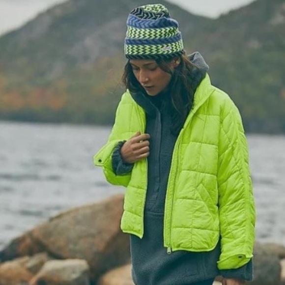 Free People Jackets & Blazers - Free people pippa packable jacket, color highlighter
